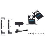 Alphacool Core 100 Aurora Reservoir Acetal/Acryl mit VPP Apex Pumpe Sort