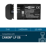 Ansmann A-Can LP E 6 Lithium-Ion (Li-Ion) 1400 mAh, Kamera batteri 1400 mAh, 7,4 V, Lithium-Ion (Li-Ion)
