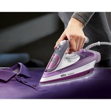 Braun TexStyle 5 SI 5037 VI Dampstrygejern Keramisk strygesål 2700 W Violet Violet/Hvid, Dampstrygejern, Keramisk strygesål, 2 m, 50 g/min, Violet, 200 g/min