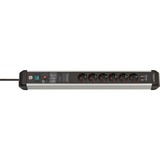 Brennenstuhl Premium-Protect-Line 1391010610, Strømskinne Sort/aluminium