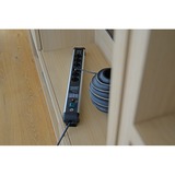 Brennenstuhl Premium-Protect-Line stikdåse 6-vejs, Strømskinne Sort/aluminium