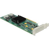 DeLOCK PCI Express x8-kort med 8 SATA-porte og tilslutningskabel, Interface card 