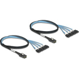DeLOCK PCI Express x8-kort med 8 SATA-porte og tilslutningskabel, Interface card 