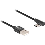 DeLOCK USB 2.0 kabel, USB-A stik > USB-C stik Sort