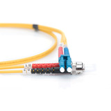 Digitus Fiberpatchkabel, duplex, LC > ST stik, singlemode OS2 Gul