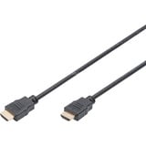 Digitus HDMI High Speed tilslutningskabel, med Ethernet, Full HD 1080i/p Sort