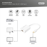 Digitus Mini DisplayPort til HDMI adapter / konverter Hvid