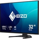 EIZO FlexScan EV3240X-BK computerskærm 80 cm (31.5") 3840 x 2160 pixel 4K Ultra HD LCD Sort, LED-skærm Sort, 80 cm (31.5"), 3840 x 2160 pixel, 4K Ultra HD, LCD, 5 ms, Sort