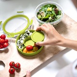 Emsa 518104 enhed til madopbevaring 0,85 L Transparent 1 stk, Lunch-Box lysegrøn/gennemsigtig, 0,85 L, Transparent, Polypropylen (PP), Termoplastisk elastomer (TPE), Tyskland, 163 mm, 163 mm
