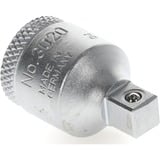GEDORE Reduceringsstykke 3/8" til 1/4", firkantet, Topnøgle adapter Chrome