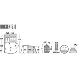 High Peak Brixen 5.0, Telt grå/Grøn
