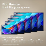 Hisense 65A6S, LED-tv Sort/mørk grå