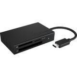 ICY BOX IB-CR401-C3 kortlæser USB 3.2 Gen 1 (3.1 Gen 1) Type-C Sort antracit, Kompakt flash (CF), MicroSD (TransFlash), MicroSDHC, MicroSDXC, SD, SDHC, SDXC, Sort, 5000 Mbit/s, Aluminium, Plast, USB 3.2 Gen 1 (3.1 Gen 1) Type-C, 77 mm