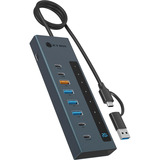 ICY BOX USB hub antracit