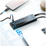 ICY BOX USB hub antracit