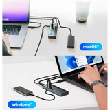 ICY BOX USB hub antracit