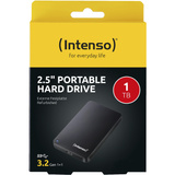 Intenso Bærbar Harddisk 1 TB Renoveret Sort