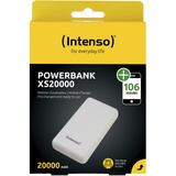 Intenso XS20000 Powerbank Zusatzakku LiPo 20000 mAh 7313552 Lithium polymer (LiPo) Hvid, Power Bank Hvid, 20000 mAh, Lithium polymer (LiPo), 3,7 V, Hvid