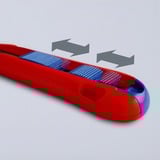 KNIPEX 9010165 BK, Gulvtæppe kniv Rød/Blå