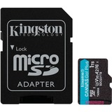 Kingston Canvas Go! Plus 1 TB microSDXC, Hukommelseskort Sort