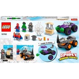 LEGO Marvel Super Heroes Hulk og Rhinos truck-kamp, Bygge legetøj Byggesæt, 4 År, Plast, 110 stk, 330 g