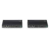 Lindy 100m Cat.6A KVM Extender HDBaseT 3.0, KVM-switchen Sort