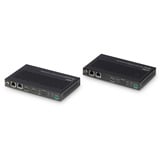 Lindy 100m Cat.6A KVM Extender HDBaseT 3.0, KVM-switchen Sort