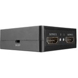 Lindy 38358 video-splitter HDMI 2x HDMI, HDMI splitter Sort, HDMI, 2x HDMI, 3840 x 2160 pixel, Sort, Metal, 60,5 mm