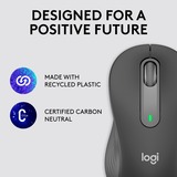 Logitech Signature M650 mus Venstre hånd RF trådløs + Bluetooth Optisk 2000 dpi grafit, Venstre hånd, Optisk, RF trådløs + Bluetooth, 2000 dpi, Grafit