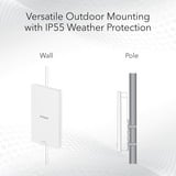 Netgear Insight Cloud Managed WiFi 6 AX1800 Dual Band Outdoor Access Point (WAX610Y) 1800 Mbit/s Hvid Strøm over Ethernet (PoE), Adgangspunktet Hvid, 1800 Mbit/s, 600 Mbit/s, 1200 Mbit/s, 100,1000,2500 Mbit/s, IEEE 802.11ax, IEEE 802.3af, IEEE 802.3at, Multi User MIMO