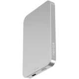 Nevox Wireless Magnetic POWERBANK QI2 - 5000mah, Power Bank Sølv/Hvid