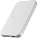 Nevox Wireless Magnetic POWERBANK QI2 - 5000mah, Power Bank Sølv/Hvid
