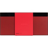 Panasonic SC-HC304 HiFi CD-afspiller Rød, Kompakt system Rød, 2,5 kg, Rød, HiFi CD-afspiller