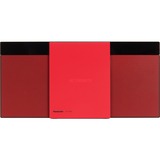 Panasonic SC-HC304 HiFi CD-afspiller Rød, Kompakt system Rød, 2,5 kg, Rød, HiFi CD-afspiller