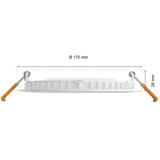 Philips Hue 929003712301 spotlights Indbygget lysplade Ikke-udskiftelig pære(r) LED 12 W E, LED lys Hvid, Indbygget lysplade, Ikke-udskiftelig pære(r), 1 pære(r ), LED, 12 W, 6500 K