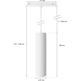 Philips Hue Perifo cylinderpendel, Lampe Hvid, Philips Hue White and Color ambiance Perifo cylinderpendel, Intelligent affjedringslys, Bluetooth, Hvid, Integreret LED, Metal, Hvid