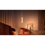 Philips Hue Perifo cylinderpendel, Lampe Hvid, Philips Hue White and Color ambiance Perifo cylinderpendel, Intelligent affjedringslys, Bluetooth, Hvid, Integreret LED, Metal, Hvid