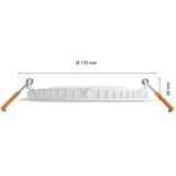 Philips Hue Slim indbygningsspot 170 mm, LED lys Hvid, Philips Slim indbygningsspot 170 mm, Bluetooth/Zigbee, Hvid, Flere, 2000 K, 6500 K, 105°