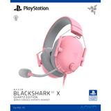 Razer BlackShark V2 X PlayStation, Gaming headset Rosa/grå