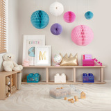 Room Copenhagen LEGO Opbevaringsklods 4 Toplåg Glitter, Opbevaringsboks Lyseblå/gennemsigtig