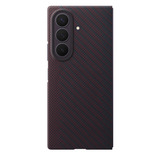 Samsung Carbon Magnet Etui, Mobiltelefon Cover mørk rød