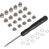 SilverStone CA03 Enkelt Standard skruetrækker, Skrue sæt 12 g, 46 mm, 0,8 mm, 135 mm, Sort