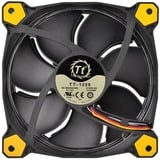 Thermaltake Riing 14 Computerkabinet Ventilator 14 cm Sort, Gul, Sag fan Sort/Gul, Ventilator, 14 cm, 1400 rpm, 28,1 dB, 51,15 kubikfod/min., Sort, Gul