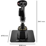 Thrustmaster AVA F/A-18 Super Hornet Sort USB Flightstick Analog/digital PC, Joystick Sort, Flightstick, PC, Analog/digital, Ledningsført, USB, USB Type-C
