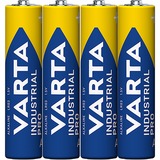 VARTA Industrial AAA Engangsbatteri Alkaline Engangsbatteri, AAA, Alkaline, 1,5 V, 4 stk, Blå