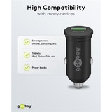 goobay Dobbelt USB Bil Hurtigoplader 45 Watt, PD Sort