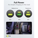 goobay Dobbelt USB Bil Hurtigoplader 45 Watt, PD Sort