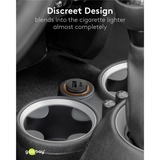 goobay Dobbelt USB Bil Hurtigoplader 45 Watt, PD Sort