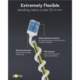 goobay Ultrafleksibelt Cat.6a patchkabel slim, U/UTP Hvid