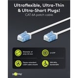 goobay Ultrafleksibelt Cat.6a patchkabel slim, U/UTP Hvid